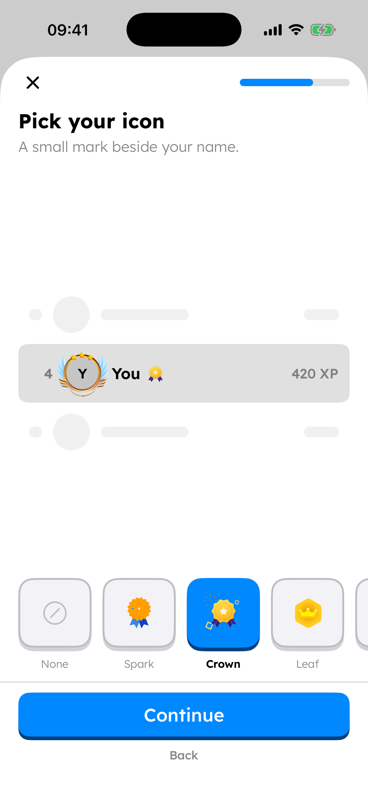 Customise your icon